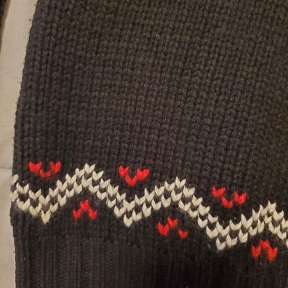 Polo by Ralph Lauren Black Snowflake Cardigan Sweater - Picture 4 of 6